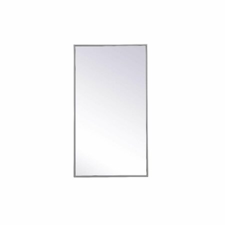 BLUEPRINTS 20 x 36 in. Metal Frame Rectangle Mirror Blue BL2955615